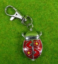 Metal Beetle Keyring Watch