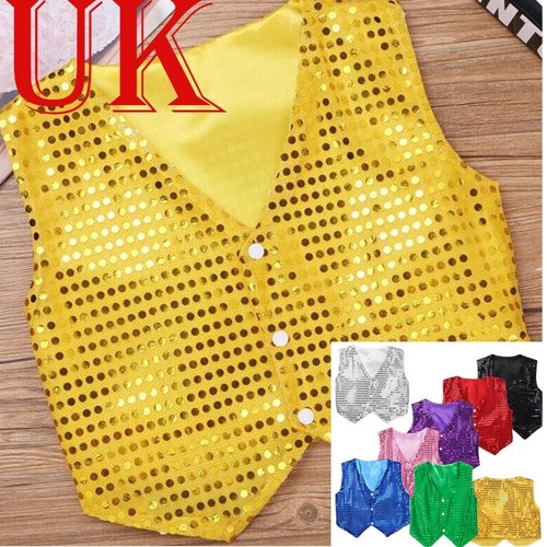 Boys sequins vest waistcoat - boys,