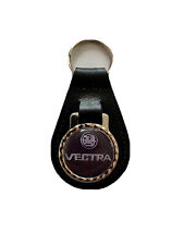 BLACK  LEATHER KEYRING/ FOB DEPICTING VAUXHALL VECTRA WORN CAR LOGO IMAGE
