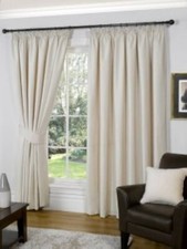 Wexford lined pencil pleat bay