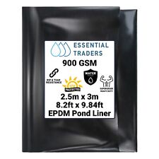 2.5m x 3m Flexible Garden Pond Liner 900gsm Thick EPDM Heavy Duty Koi Fish Ponds