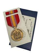 GENUINE U.S. United States Army National Defence Service medal full size in box.