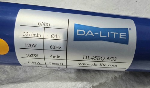 Lite tubular motor assembly - da-lite,