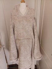 Fleece Hooded Beige/oatmeal