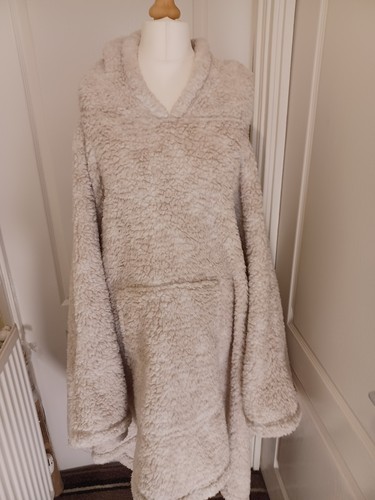Fleece hooded beige oatmeal - fleece, beige/oatmeal