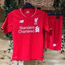 Liverpool Football Clue New Balance Football Kit Size S Age 6-7 Years