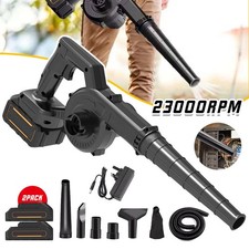 2-in-1 Cordless Leaf Blower Garden Air Blower Suction & Vacuum With 2 Battery