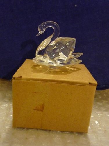 Small crystal glass - crystal, swan