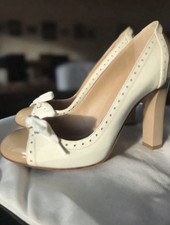 Dolce & Gabbana Shoes, Celia - Beige And White UK 4 - EU 37
