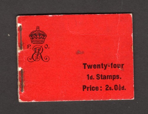 Edward vii booklet - 2s, 01/2d