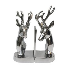 Metal Deer Bookend Stag Statue