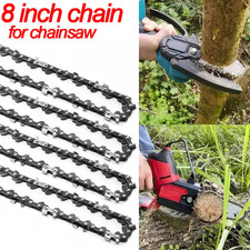 1-4PCS 8 Inch Chainsaw Chain Replacement Chain Blade For Mini Electric Chain Saw
