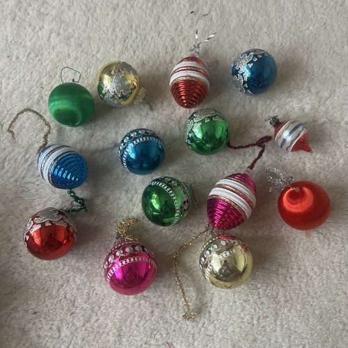 Vintage christmas baubles - vintage,