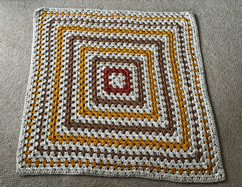 Hand crocheted granny - crocheted,