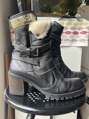 Manas women black leather - black,