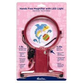 Hands free neck magnifier - hands, with
