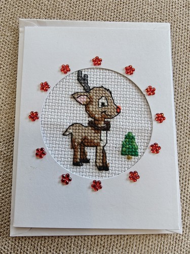 Handmade cross stitch - cross,