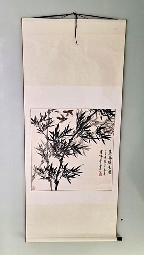 Chinese hanging scroll - chinese, bamboo