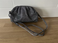 Brand New Pewter Silver Lurex Bag Shoulder Strap