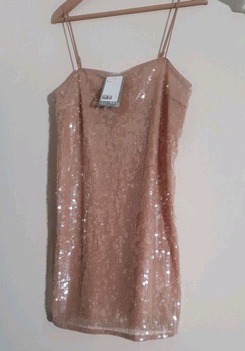 Sequin dress size - h&m,
