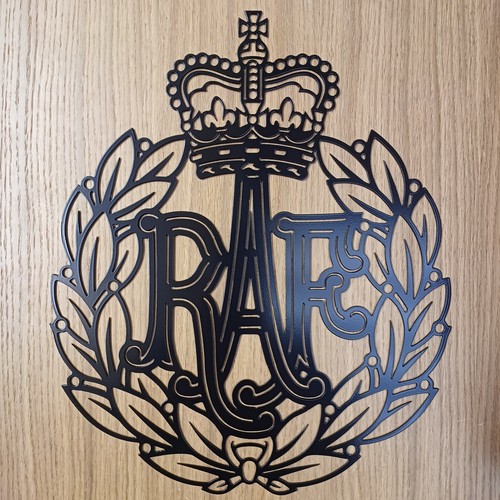 Steel raf badge - raf,