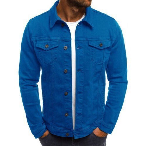 Mens denim jacket loose - mens, fit
