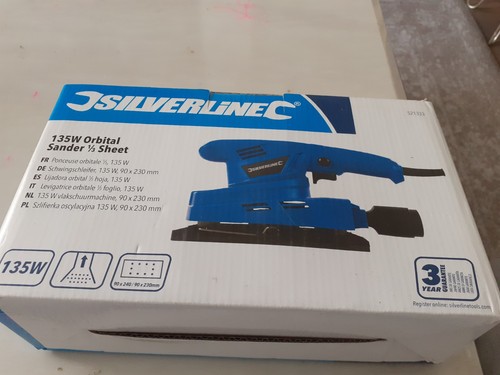 Silverline 135w orbital sander - orbital,