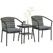 Outsunny pcs rattan bistro - rattan,