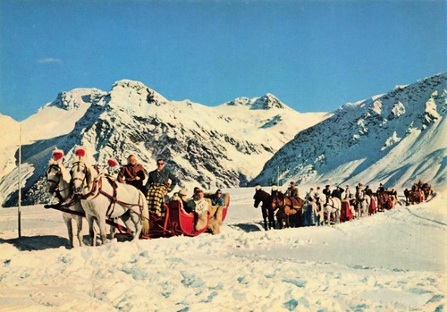 Horse drawn sleigh - sleigh, arosa