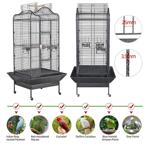 African grey cage large open - grey,