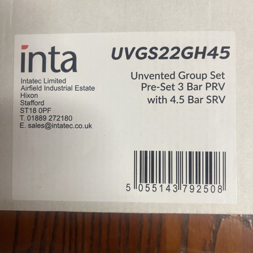 Inta unvented group set 22mm - inta,