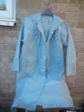 GENUINE LADIES GREY PAKAMAC RAINCOAT SIZE 10 HOODED FULL LENGTH
