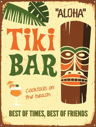 Tiki bar retro metal aluminium - bar,