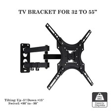 TV Wall Bracket Mount 32-55" Full Motion Swivel & Tilt for LED Plasma Television