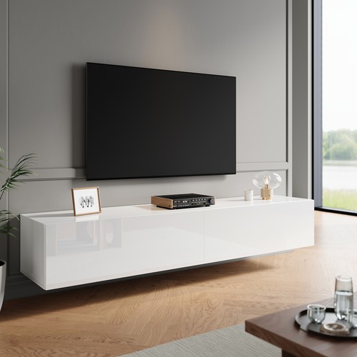 White high gloss - high, wall