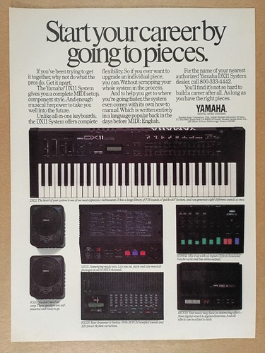 1988 yamaha dx11 synthesizer - dx11,