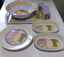 Royle Melamine plastic serving set Perfect for Picnics Camping Cold Food