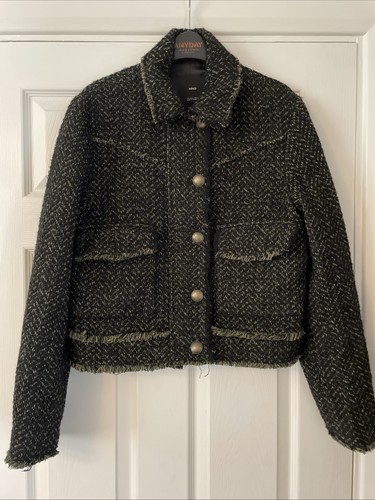 Mango tweed jacket - tweed, with