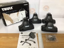 Thule 710500 Roof Racks, Evo Clamp, Black, Set of 4