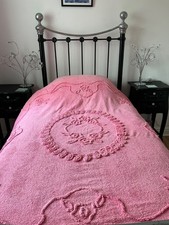 Vintage pink candlewick - vintage,