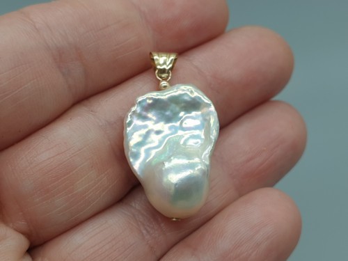 Large 9ct yellow - large, pearl