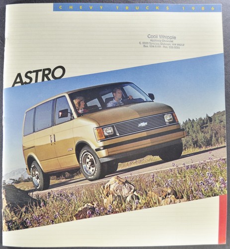 1986 chevrolet astro passenger - astro,
