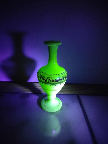 Antique vintage green opaline - green,