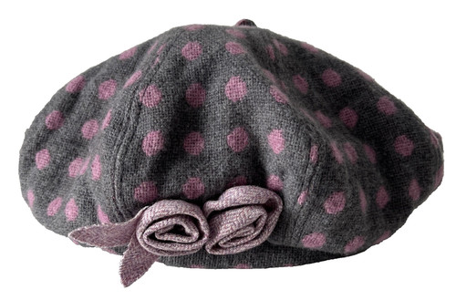 Polka dot hat pink - polka,