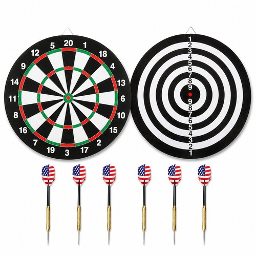 Round inch dart board game - round,