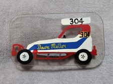 Dave Mellor 304 Brisca Stock Car Racing Perspex Pin Badge