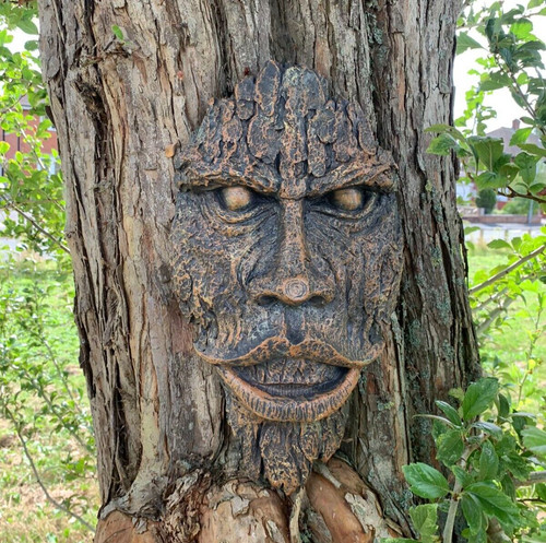 Greenman wall plaque hanging - greenman,