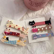 Cute Long Cat Duckbill Hair Clip - Funny Bangs Makeup Hairpin,  Hair Accessory