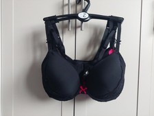 EX M&S Black/Pink Bow Floral