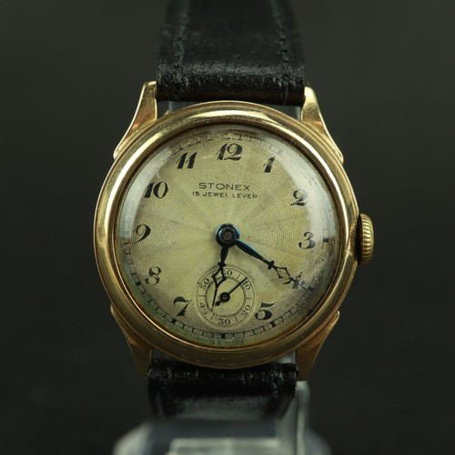 Vintage solid 9ct gold - gold, stonex